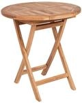 Riess Ambiente Gartentisch Empire Teak - 70x70cm - Natur - Teakholz | Unikat,