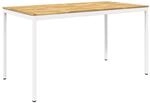 vidaXL Gartenbar-Tisch Wei&szlig; 196 x 100,5 x 105 cm Massivholz Akazie |...