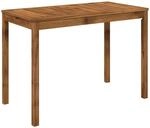 vidaXL Gartentisch Natur 108,5 x 55 x 75 cm Massivholz Akazie | Einzigartige...