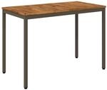 vidaXL Gartentisch Natur und Kaffee 108,5 x 55 x 75 cm