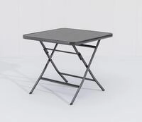 Gardissimo Klapptisch Garda Anthrazit 80 x 80 cm | Hochwertig,