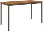 vidaXL Gartenbar-Tisch NAARDEN Natur und Kaffee 180 x 88,5 x 105 cm |...
