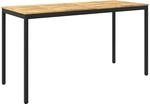 vidaXL Gartenbar-Tisch NAARDEN Wei&szlig; und Schwarz 196 x 80,5 x 105 cm |...