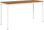 vidaXL Gartenbar-Tisch NAARDEN Nat&uuml;rlich und Wei&szlig; 196 x 80,5 x 105 cm 