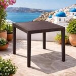 Mojawo Bistrotisch Kunststoff 79x79xH72cm King Mokka eckig Balkontisch...