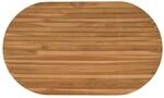 vidaXL Tischplatte 120 x 70 x 3,5 cm oval Teakholz massiv Teakholz Oberfl&auml;che...