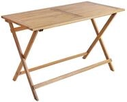 Beliani Gartentisch Akazienholz braun klappbar rechteckig 120x60cm Prossedi
