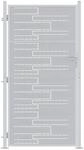 vidaXL Gartentor 85 x 196 cm Edelstahl Silber Abschlie&szlig;bar