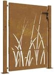 vidaXL Gartentor, Gartent&uuml;r mit Gras-Design, Abschlie&szlig;bar Hoftor Eingangstor...