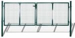 vidaXL Gartengitter Tor Zaun T&uuml;r Wandgitter 306x75 cm