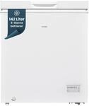 homeX FT1421-W Gefriertruhe Tiefk&uuml;hltruhe klein 142 Liter Nutzinhalt | 4-Sterne