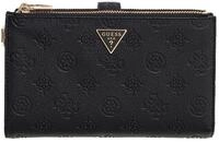 GUESS Geldb&ouml;rse Blake SLG Double Zip Organizer Black Logo schwarz
