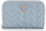 GUESS Geldb&ouml;rse Stacey SLG Zip Around Wallet Light Blue hellblau