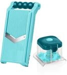 Genius Nicer Dicer Chef Professional Verstellbarer Gem&uuml;sehobel Set 2-tlg. -