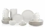 alpina Geschirrset 8 Personen - 40-teiliges Steingut Geschirr - Teller Set mit