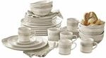 LOBERON Geschirr 30er Set P&eacute;riers, creme | Bewusst unebenes Design,...