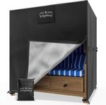 Kingsleeve&reg; Strandkorb Schutzh&uuml;lle Winterfest 120x90x160/140cm...