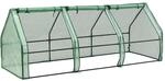 [en.casa] Mini Gew&auml;chshaus H&ouml;flein 240x90x90cm Foliengew&auml;chshaus f&uuml;r...