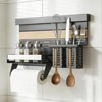 Mai & Mai K&uuml;chen Organizer mit Gew&uuml;rzregal K&uuml;che und Besteckhalter |...