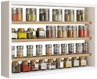 VCM K&uuml;chenm&ouml;bel H&auml;ngeschrank Wei&szlig;/Honig-Eiche 60x10x40 cm 4 F&auml;cher Kompakt 