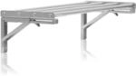 Mahlzeit Edelstahl Wandregal Stangendesign 60 x 30 cm | K&uuml;chenregal, Klappbar,