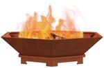 vidaXL Feuerstelle Rostoptik 100 x 100 x 28 cm | Robuste Materialien f&uuml;r...