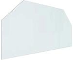 vidaXL Feuerstelle Glasplatte Transparent 100 x 50 cm Glas