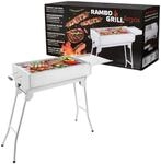 BEM Rambo Argos Holzkohlegrill aus Edelstahl, Mangal, BBQ Klappgrill |...