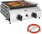 Outsunny Gasgrill 4,8 KW 2 Brenner Druckminderer 44 x 44,5 x 19 cm | 2