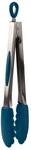 Mastrad - K&uuml;chenzange 30 cm &ndash; Multifunktion &ndash; Edelstahl & Silikon Blau &ndash;