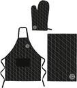 FC Bayern M&uuml;nchen Grill-Set 3-teilig I Grillsch&uuml;rze, Grillhandschuh,...