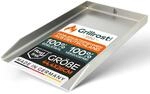 Grillrost.com Das Original Edelstahl Grillplatte | Plancha 44,3x26cm - passend...