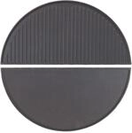 Wiltec 2x Gusseisen Grillplatte 49,8 x 24,3 x 1,5 cm, Gusseisenplatte f&uuml;r...
