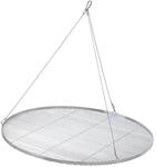 BBQ-Toro Edelstahl Grillrost Rund | &Oslash; 100 cm | Grillgitter mit Seilaufh&auml;ngung,