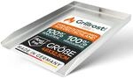 Grillrost.com Das Original Edelstahl Grillplatte | Plancha 49x32,5cm - passend...