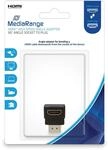 MediaRange HDMI High-Speed Winkeladapter 90 Grad Schwarz | 90&deg; Winkel | HDMI...