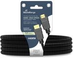 MediaRange HDMI-Kabel HDMI 1.4 10.2 Gbit/s mit Ethernet 5 m Schwarz | High...