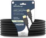MediaRange HDMI-Kabel HDMI 1.4 10.2 Gbit/s mit Ethernet 10 m Schwarz | High...