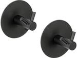 Sch&ouml;ner Wohnen Kollektion Wandhaken Duo Mod. Meleto 2er Set Schwarz aus...