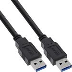 InLine&reg; USB 3.2 Gen.13.2 Gen.1 Kabel, A an A, schwarz, 0,3m