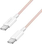 USB 2.0 Typ-C Anschlusskabel, C (Stecker) zu C (Stecker) mit Nylon-Ummantelung, 60W,