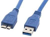 Lanberg CA-US3M-10CC-0005-B USB 3.0 A-Stecker auf USB Micro-B Stecker Kabel, 50 cm