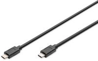 DIGITUS USB-C Kabel &ndash; 1 m &ndash; USB 3.2 Gen2 &ndash; 10 Gbit/s &ndash; Typ-C zu Typ-C | 100W