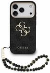 CG MOBILE Guess PU 4G Metal Logo Case with Strap for iPhone 18 Pro