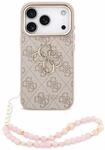Guess PU 4G Metal Logo Case with Strap for iPhone 18 Pro
