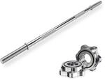 VirtuFit Langhantel - 120 cm - Schraubverschluss - 30 mm - Verchromter Stahl