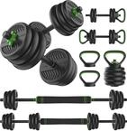 Tunturi Hantelset und Kurzhanteln Vinyl 20-28 kg &ndash; Gewichte-Set mit...