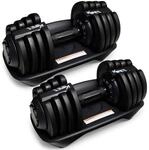 KM-Fit Kurzhanteln verstellbar | 12,5-25 kg | Gusseisen | Hanteln Home Gym 