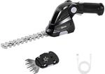 Outsunny 2-in-1 Akku Heckenschere 2 x 7,2V 2,0 Ah Akku 2 Klingen Schwarz 