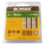 Ironside 140039 Klammern 8 mm Typ L Inhalt: 1440 St&uuml;ck